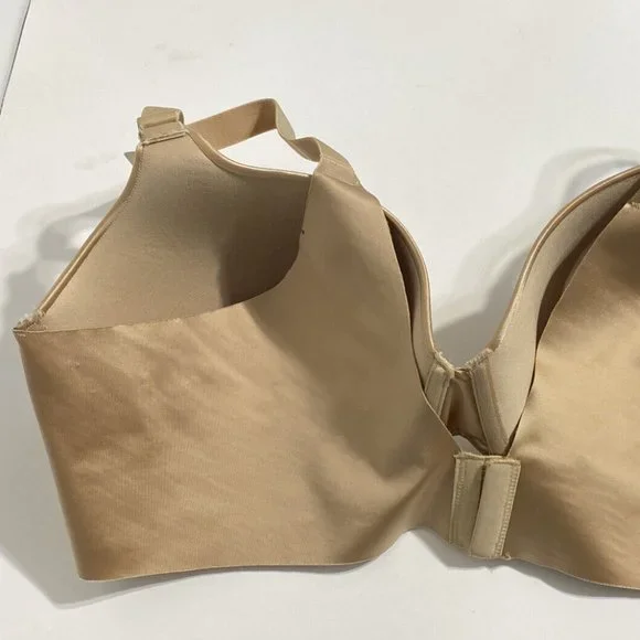 Secret Treasures Bra 42D Beige Light Lined Bonded Back Smoothing Sides NEW - Picture 4 of 10